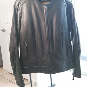 Men's Black Leather Jacket